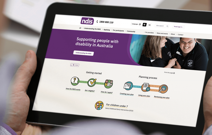 NDIS Website screenshot