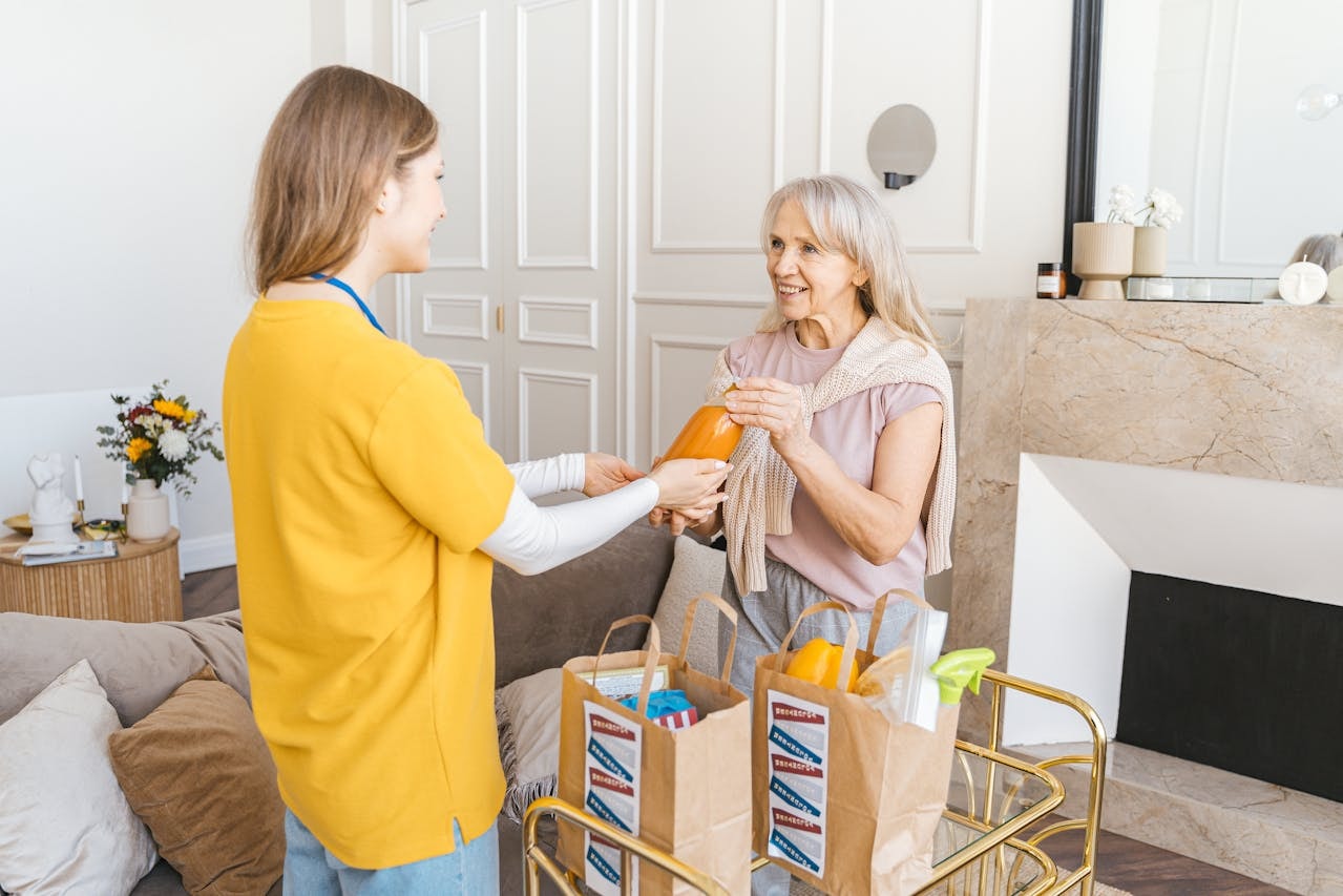 woman enjoying home Support Programme