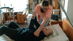 assistance to bed