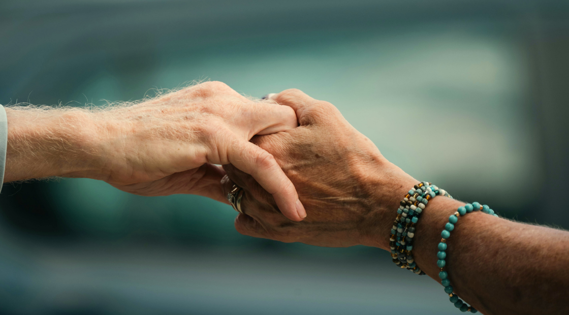 holding hands