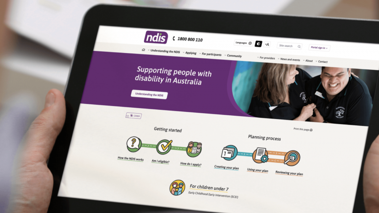 ndis website snapshot