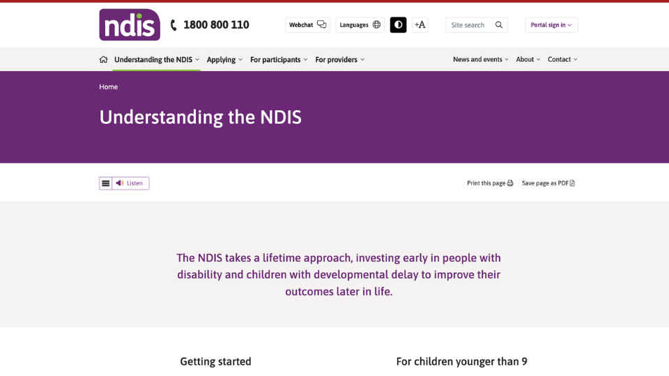 NDIS Website