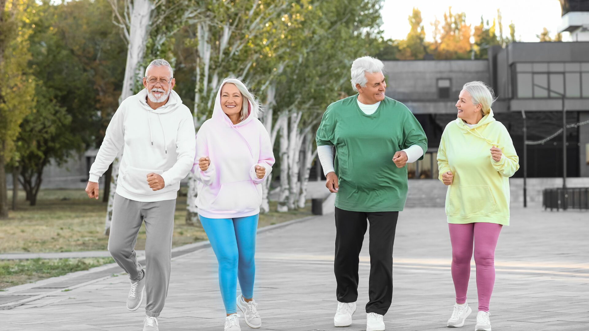Elderly people Walking