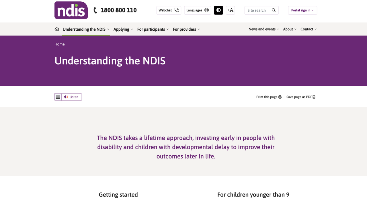 NDIS Website