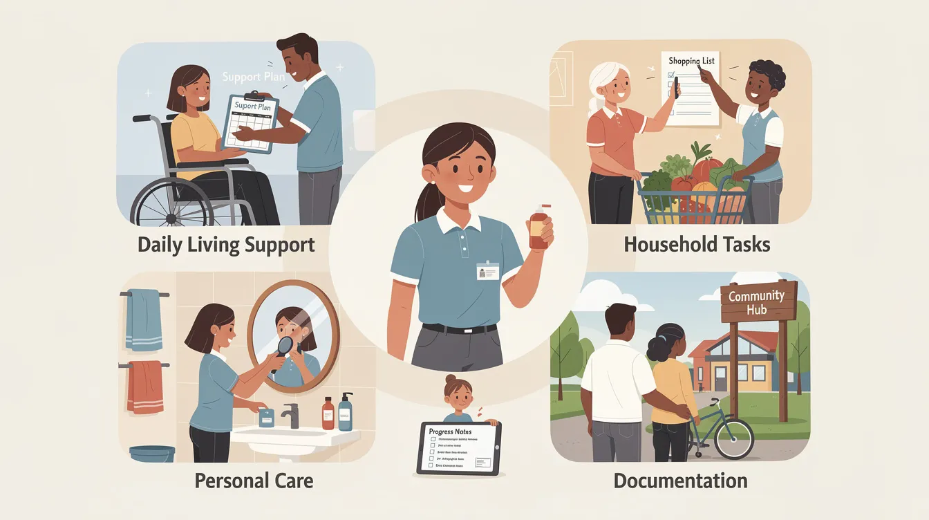 ndis support worker duties