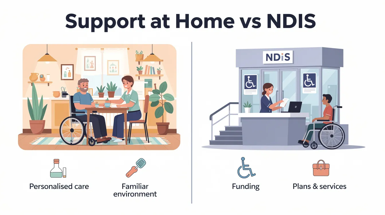 support at home vs ndis